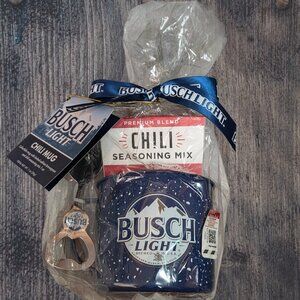 BUSCH LIGHT Collectible Chili Mug w/Limited Edition Brewspoon & Chili Seasoning